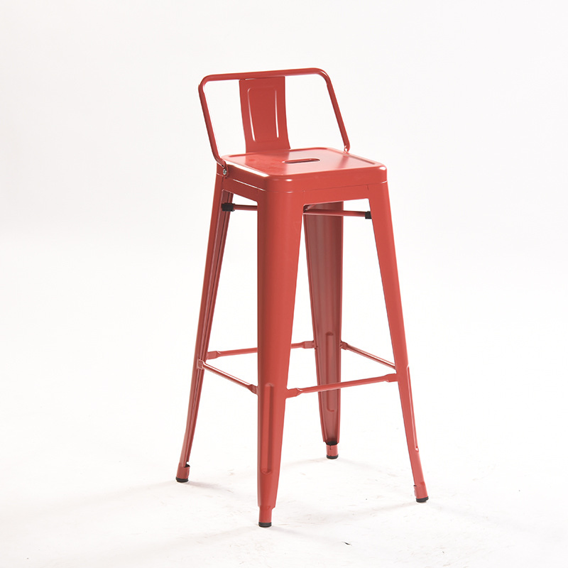 Light Luxury Industrial Style Bar Stool Iron Minimalist Bar
