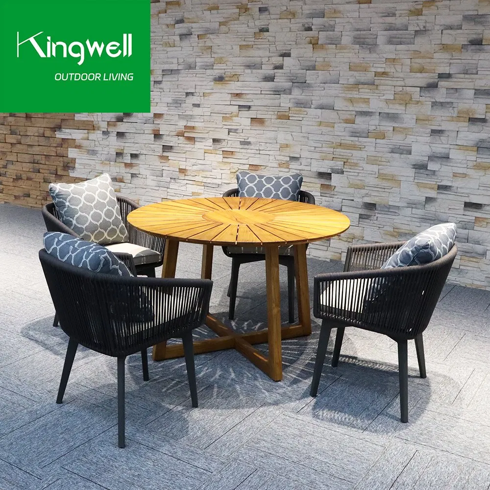 Balcony Patio Garden Teak Wood Outdoor Furniture Bistro Dining Table Set