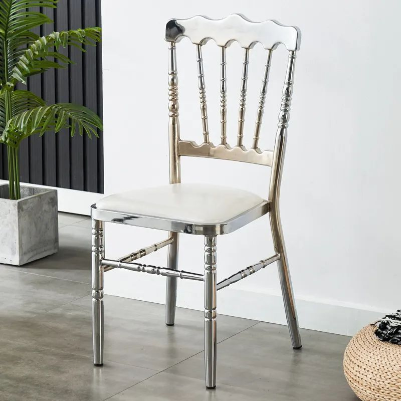 New Design Noble Customized Metal Party Banquet Dining Wedding Chiavari Chairs