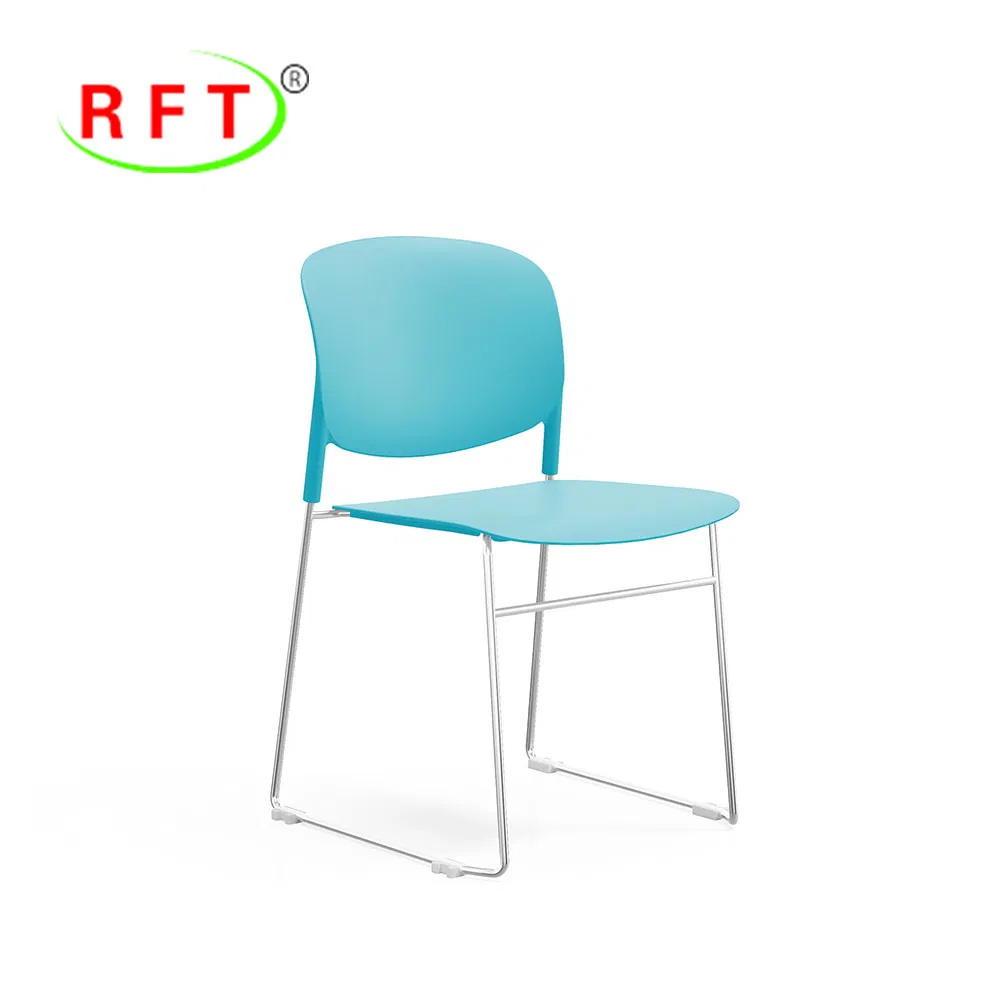 Modern Black PP Nodic Style Restaurant Furniture Cafe Dining Stackable Chair