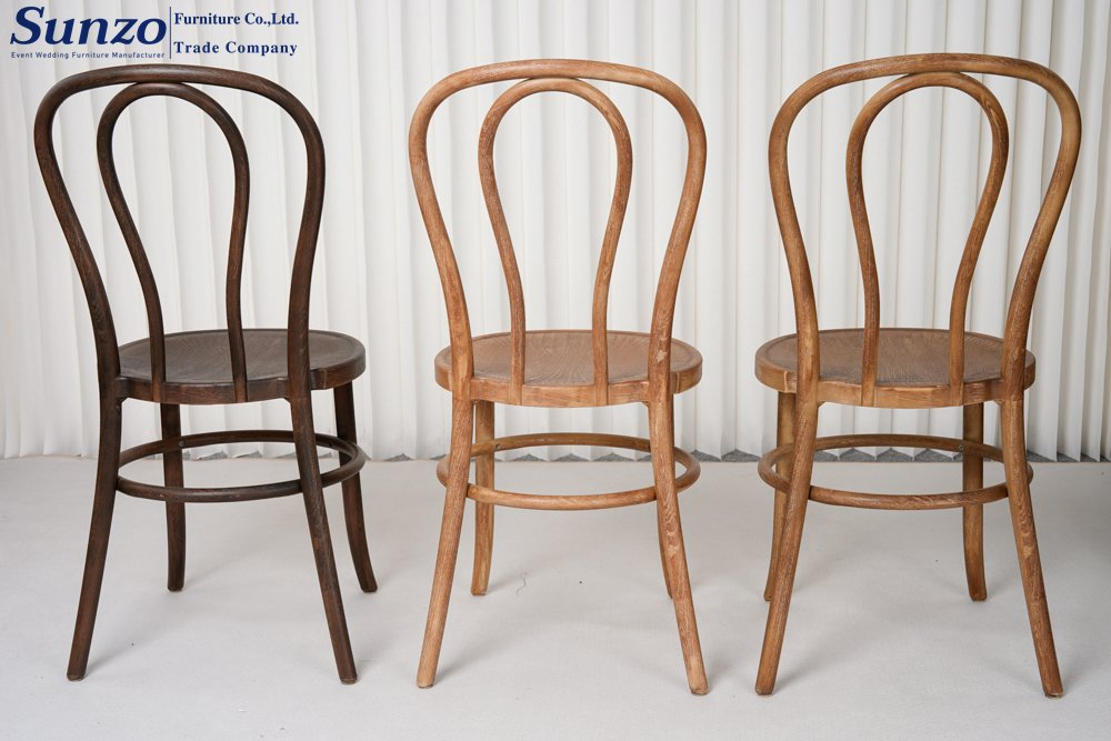 Elegant French Stackable Cafe PP Plastic Thonet Chair