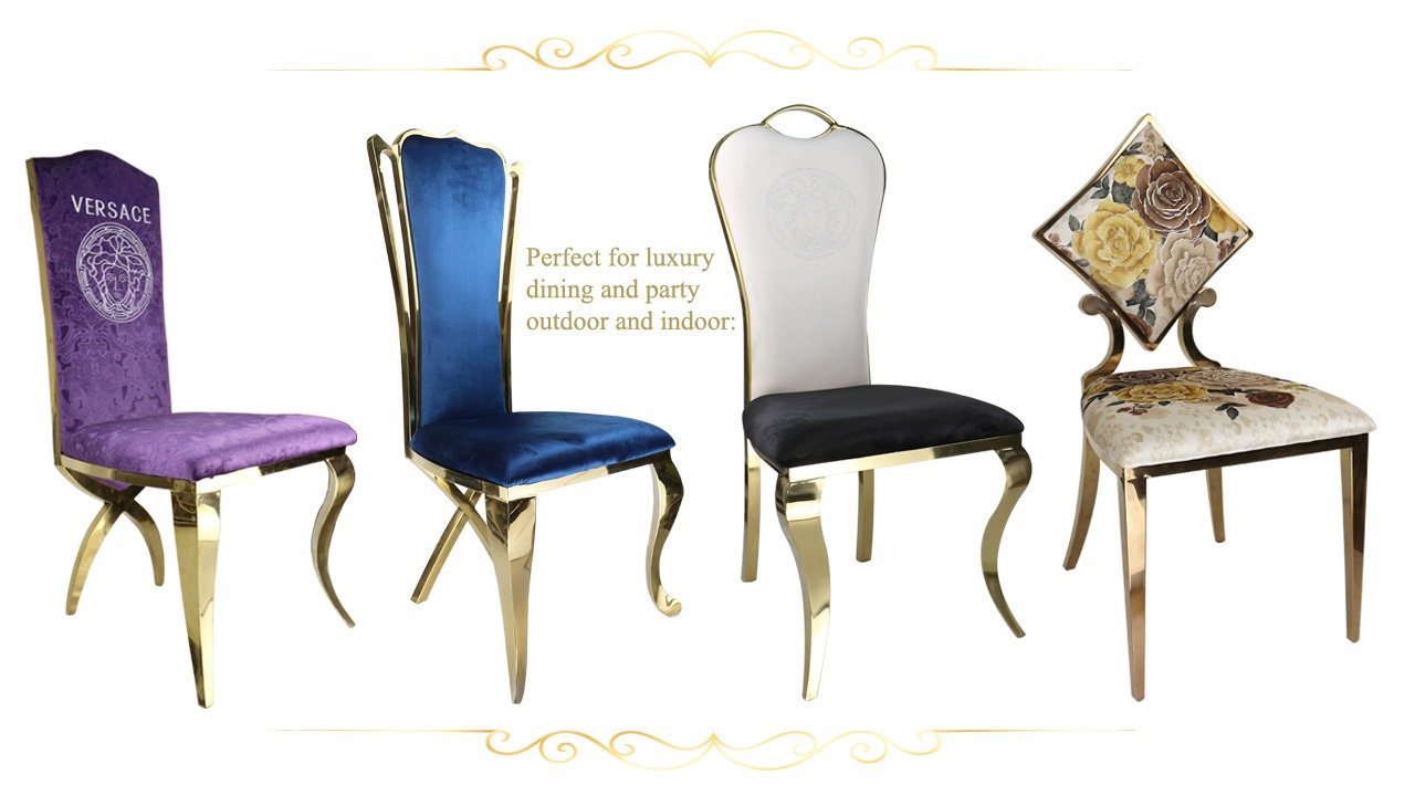 Luxury Steel Hotel Banquet Chair Chiavari Chairs for Wedding Dinning Event