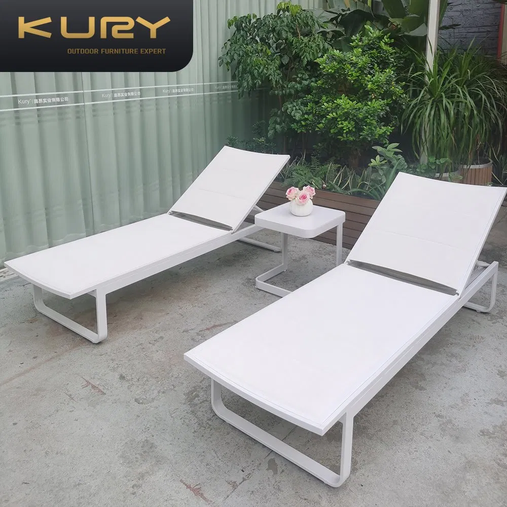 Commercial Grade Luxury Outdoor Garden Furniture Poolside Sunbed Chaise Lounge