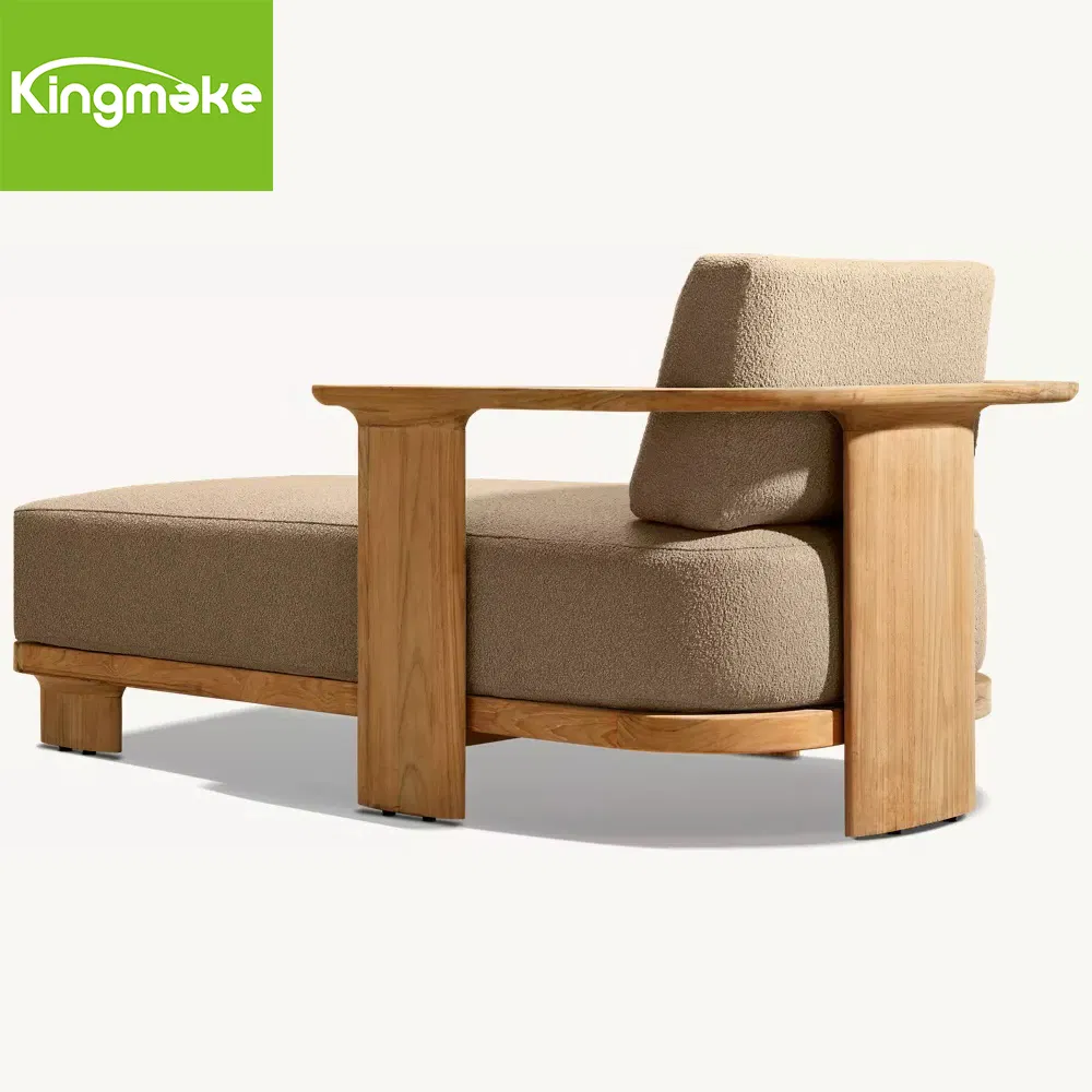 Luxury Outdoor Furniture Poolside Sun Lounger Garden Paito Terrace Teak Chaise Lounge