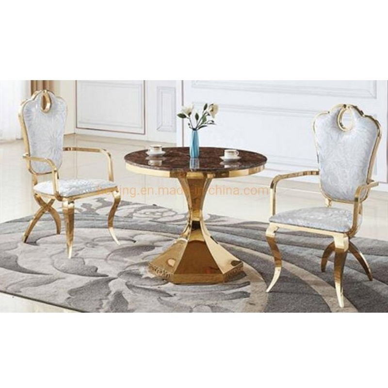 Hotel Furniture Simple Design Home Coffee Table Golden Negotiate Dining Room Side Table