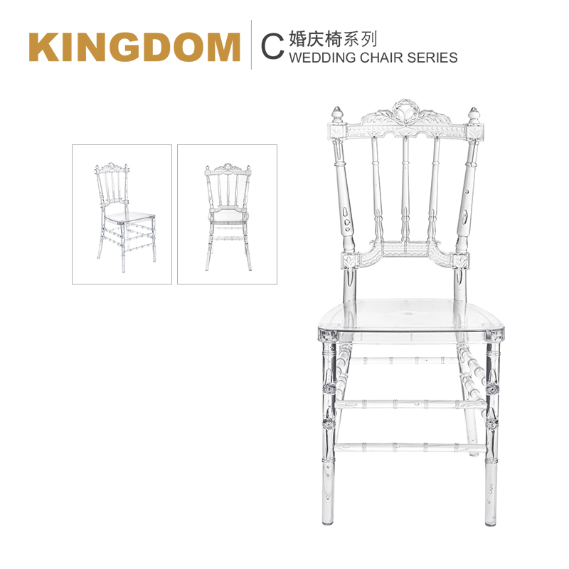 Acrylic Resin Plastic Kd Design Crystal Phoenix Event Wedding Chiavari Chair