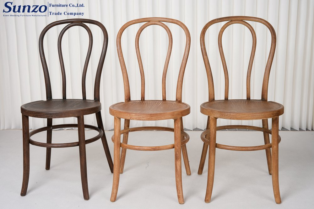 Elegant French Stackable Cafe PP Plastic Thonet Chair