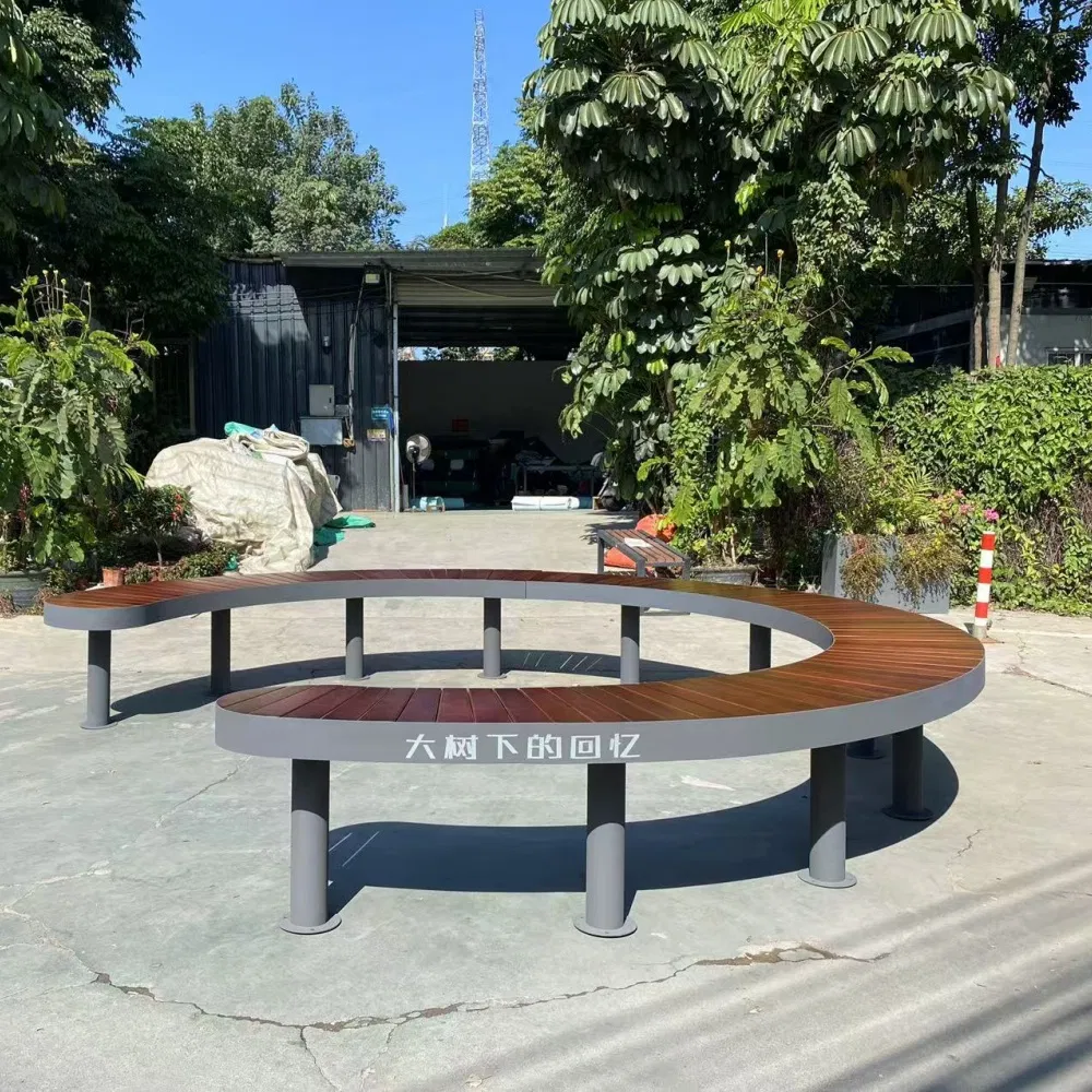 Outdoor Bench View 2