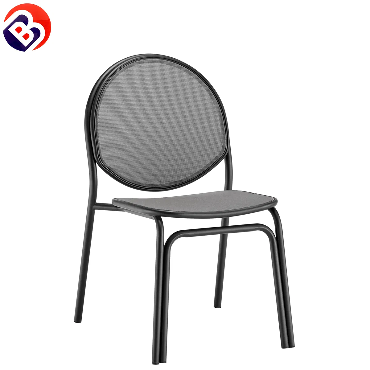 Modern Nordic Outdoor Colorful Stackable Chair for Restaurant and Cafe