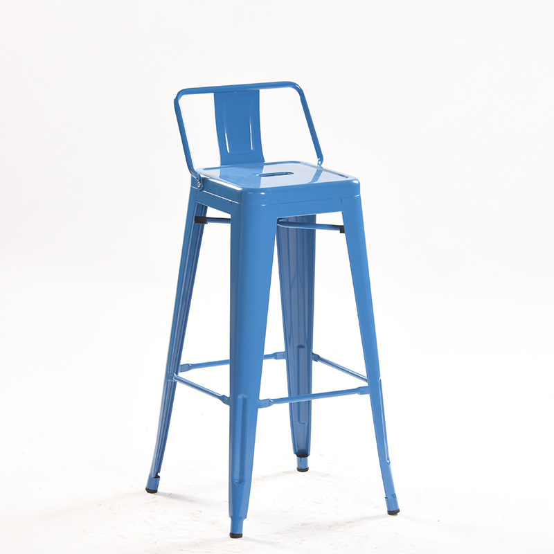 Light Luxury Industrial Style Bar Stool Iron Minimalist Bar