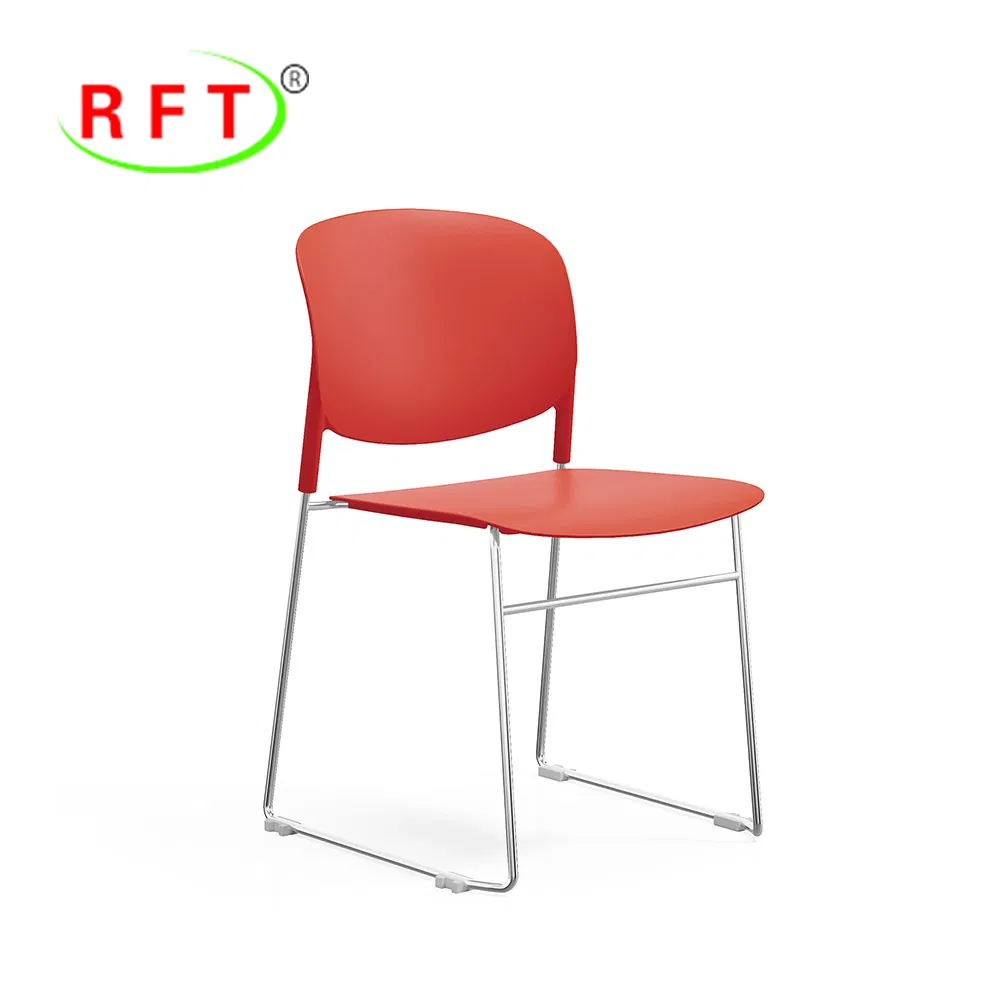 Modern Black PP Nodic Style Restaurant Furniture Cafe Dining Stackable Chair