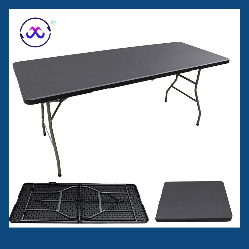 Outdoor Plastic Folding Table Rectangle Banquet Outdoor for Event Wholesale Plastic Folding Table