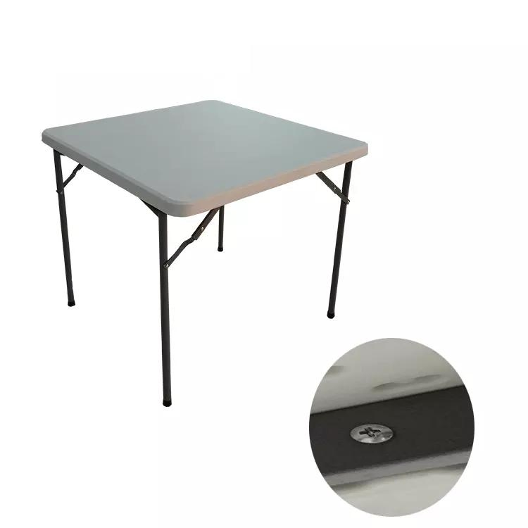 Wholesale Heavy Duty 4 Seaters Outdoor Camping Garden Square Folding Plastic Table