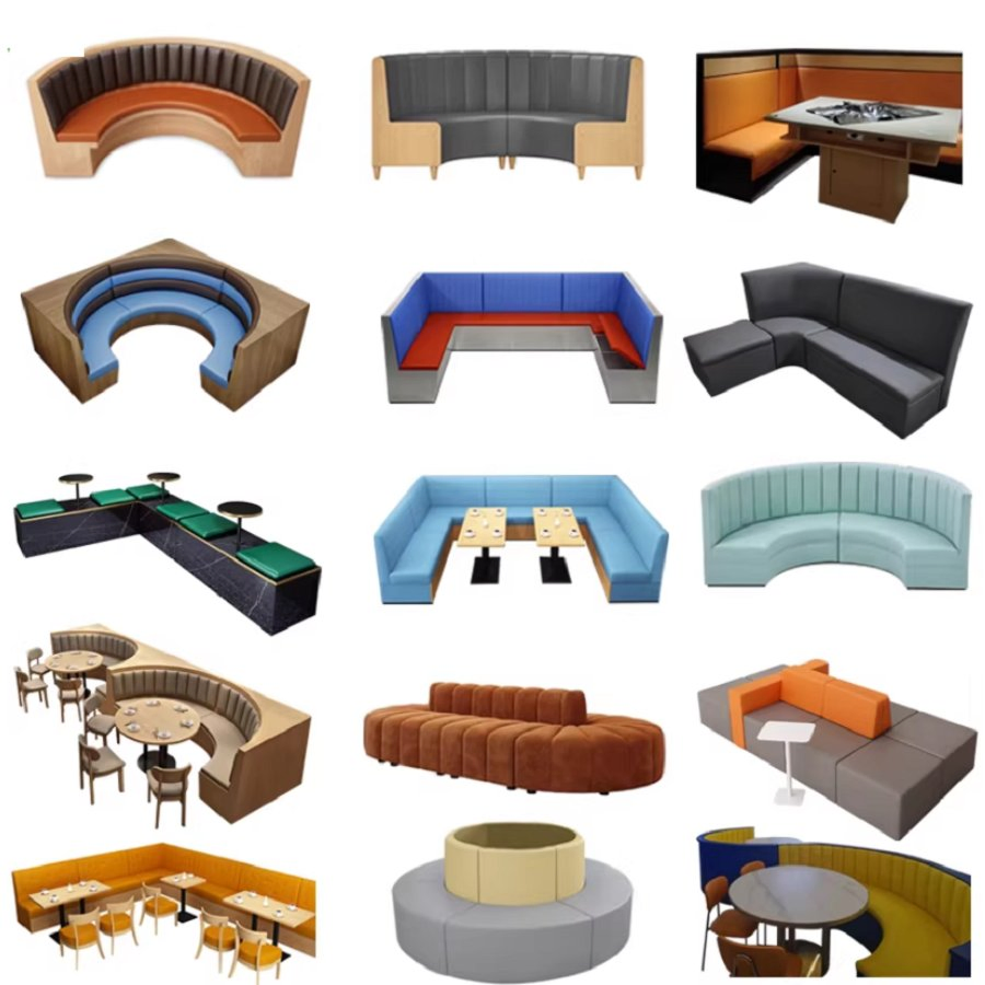 Custom Commercial Booth Sofa for Restaurant, Cafe, Bar&amp; Hotel