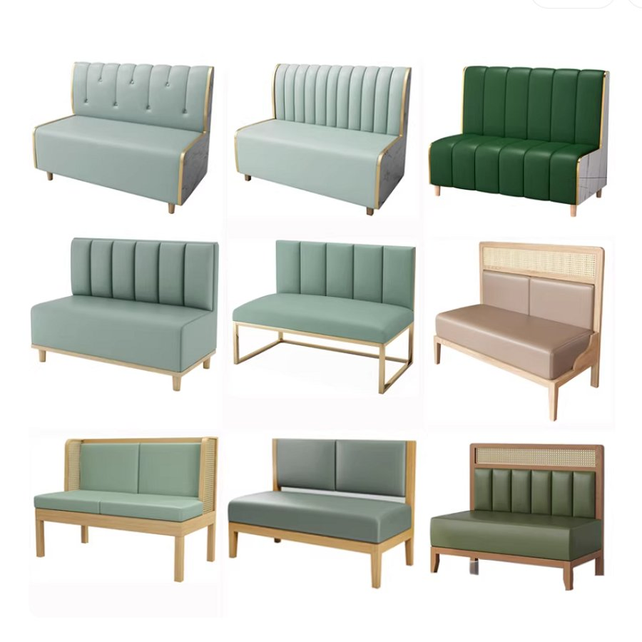 Double Sided Booth Sofa for Dessert Shop, Tea Shop and Retail Store