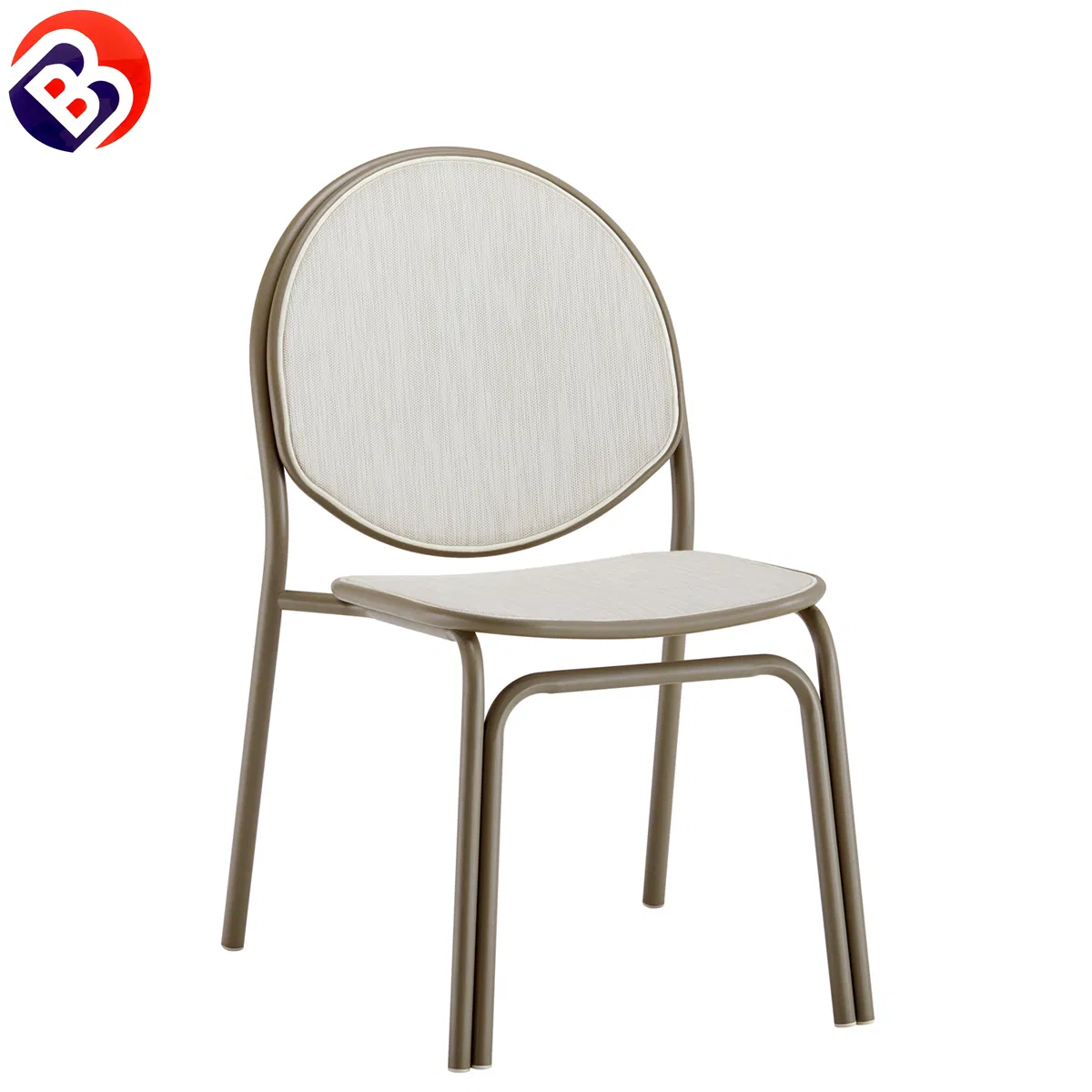 Modern Nordic Outdoor Colorful Stackable Chair for Restaurant and Cafe