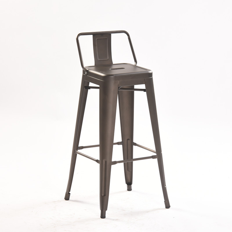 Light Luxury Industrial Style Bar Stool Iron Minimalist Bar