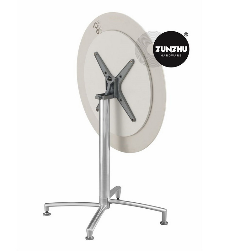 Round Movable Fold Away Lecture Folding Collapsible Flip up Top College Study Table with Castors