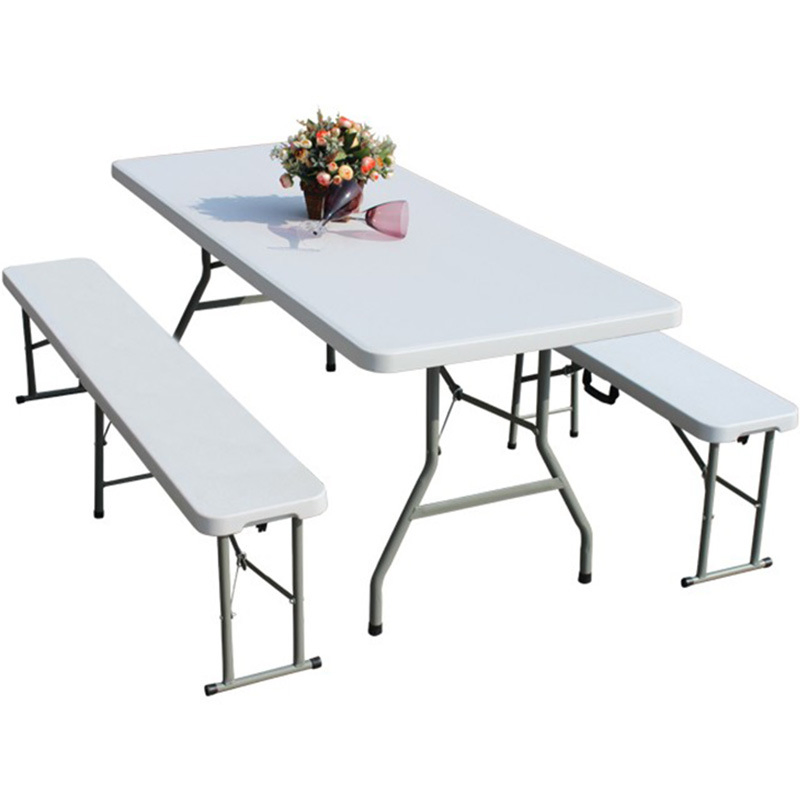 6FT Outdoor Garden Furniture Rectangle Portable Plastic Folding Table for Parties Events