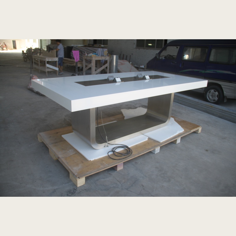 Luxury Office Meeting Room Commercial Conference Table with Solid Surface