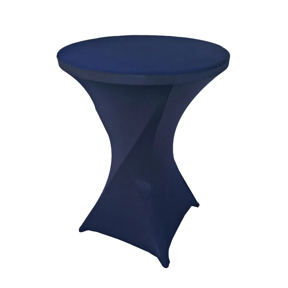 Outdoor Event White Plastic High Top Round Bar Height Folding Cocktail Table for Party