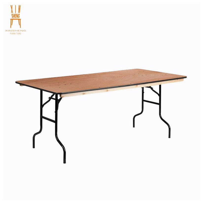 Round Plywood Banquet Folding Table for Dining Outdoor Hotel Party Wedding Events