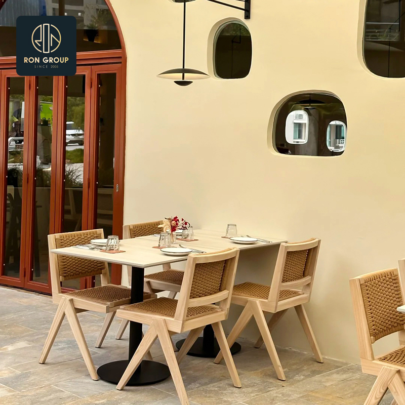 Luxury Brown Leather Modular Restaurant Sofa with Booth Seating for Cafe and Restaurant Set