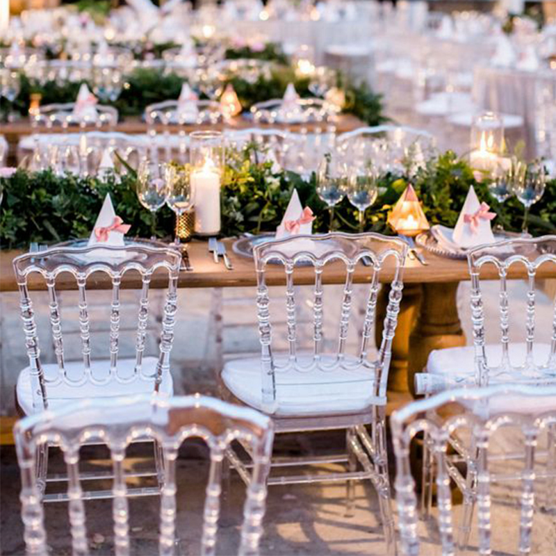 Stacking Clear Plastic Party Event Banquet Acrylic Chiavari Wedding Chairs Events