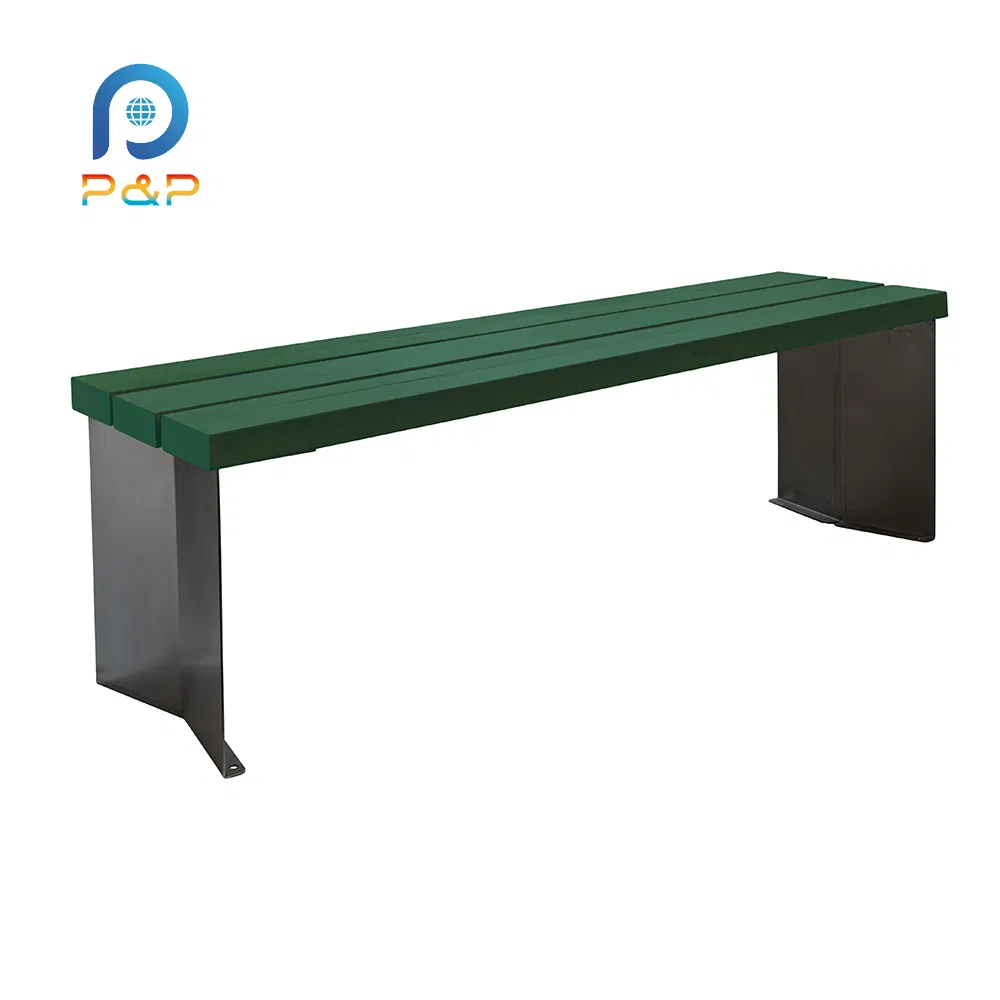 Weather-Resistant Steel Garden Bench for Contemporary Outdoor Living