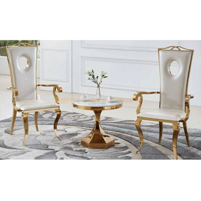 Hotel Furniture Simple Design Home Coffee Table Golden Negotiate Dining Room Side Table