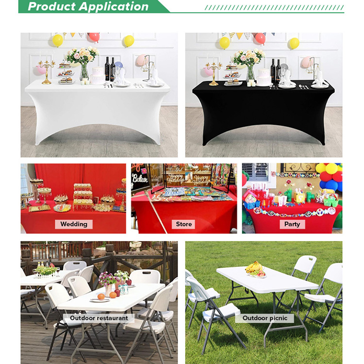 Cheap Outdoor HDPE Plastic Camping Picnic Folding Table for Event