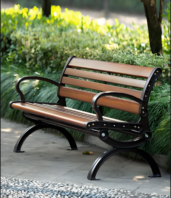 Durable Waterproof WPC Wood Plastic Composite Board Panel Bench Chair for Outdoor Indoor Use