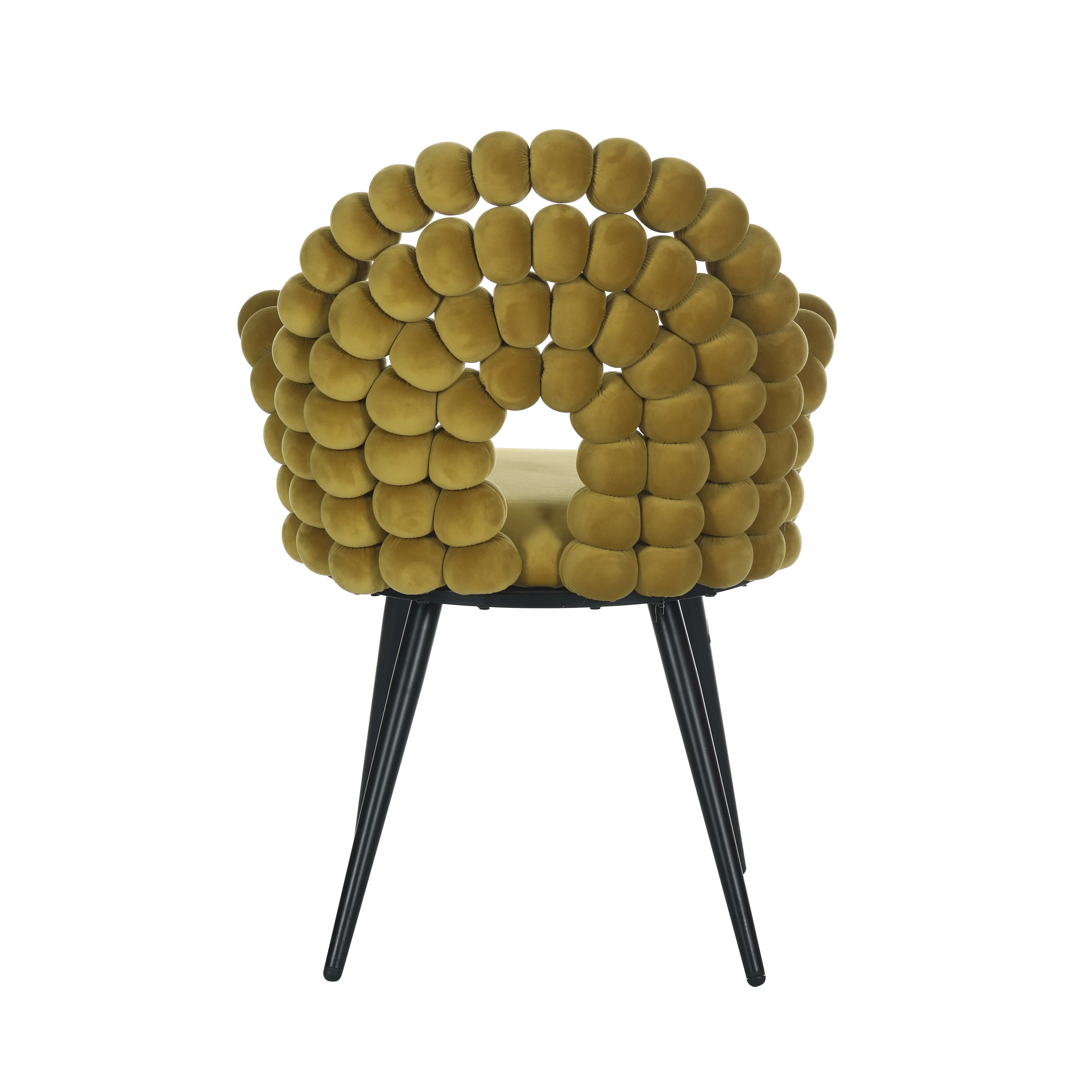 2023 Hot Sell Woven Rope Outdoor Stackable Wholesale Iron Frame Metal Patio Cafe Garden Dining Chair with Waterproof Cushion