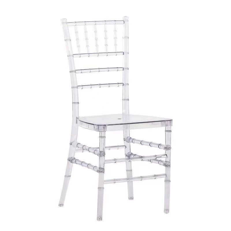 Clear Plastic Resin Transparent Event Tiffany Chiavari Phoenix Chairs for Wedding