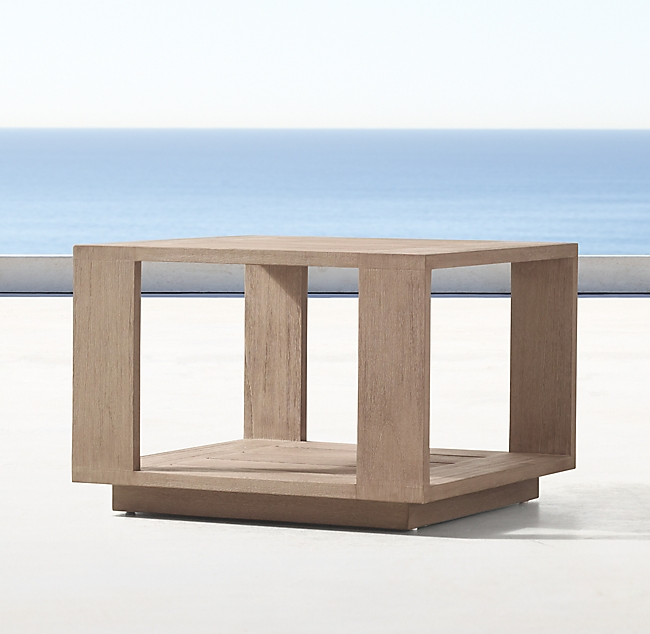 Luxury Solid Wood Outdoor Lounge Chair Hotel Poolside Teak Chaise Lounnge Garden Wooden Sun Lounger with Side Table