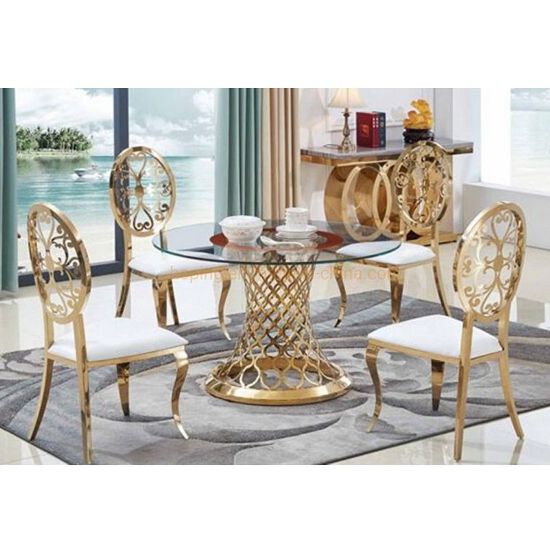 Hotel Furniture Simple Design Home Coffee Table Golden Negotiate Dining Room Side Table