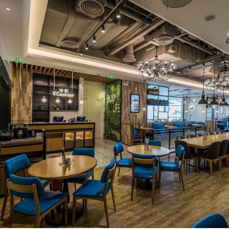 Xijiayi Luxury Upholstered Restaurant Furniture Set with High Back Design