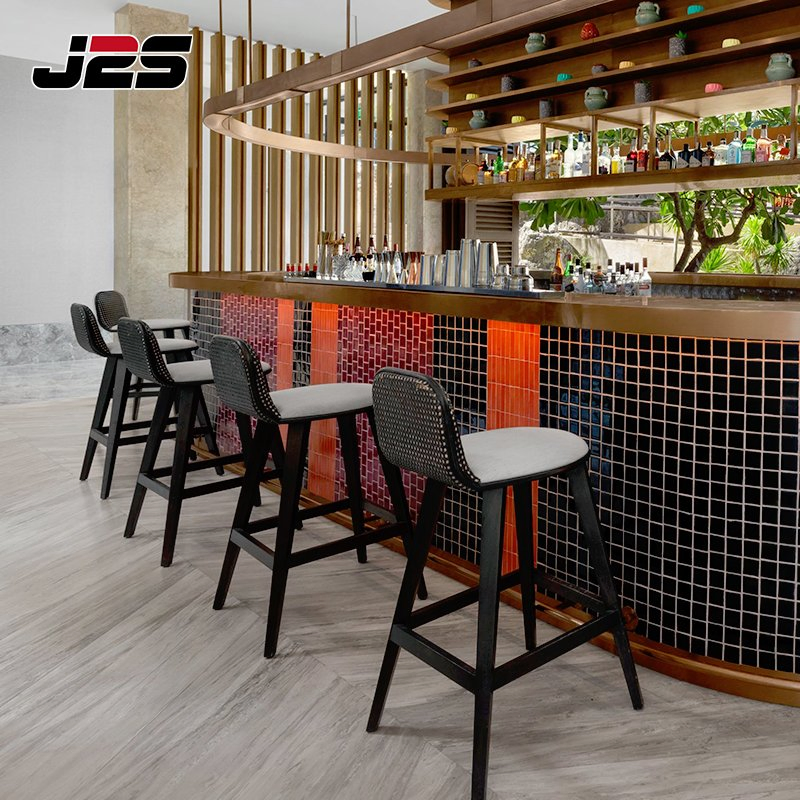 J2s Commercial Outdoor Restaurant Table White Rope Woven Chair Table Set Resort Sea View Terrace