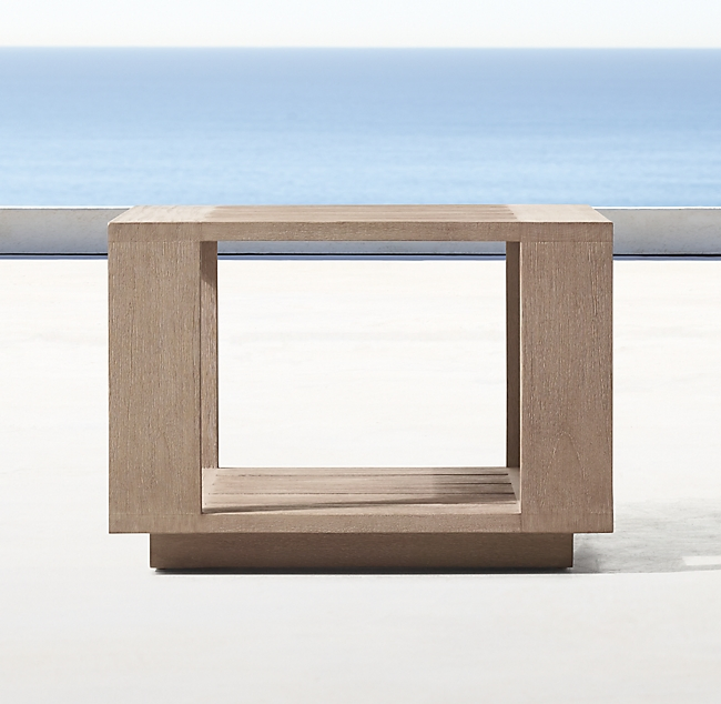 Luxury Solid Wood Outdoor Lounge Chair Hotel Poolside Teak Chaise Lounnge Garden Wooden Sun Lounger with Side Table