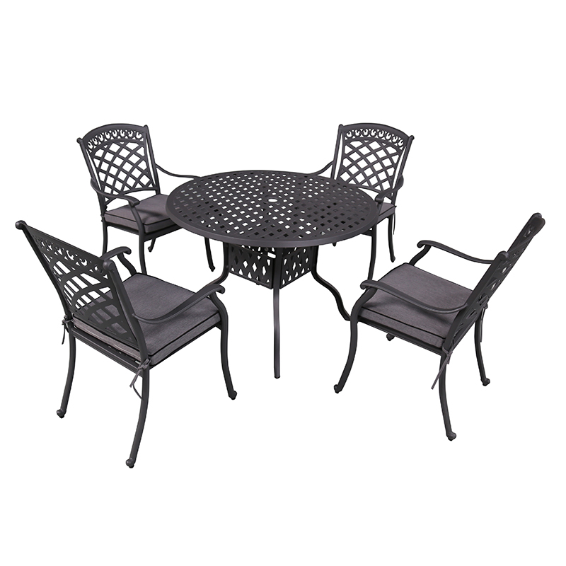 Cast Aluminum Patio Furniture Outdoor Garden Furniture Lesley 6 Seater (Rectangular) Dining Set