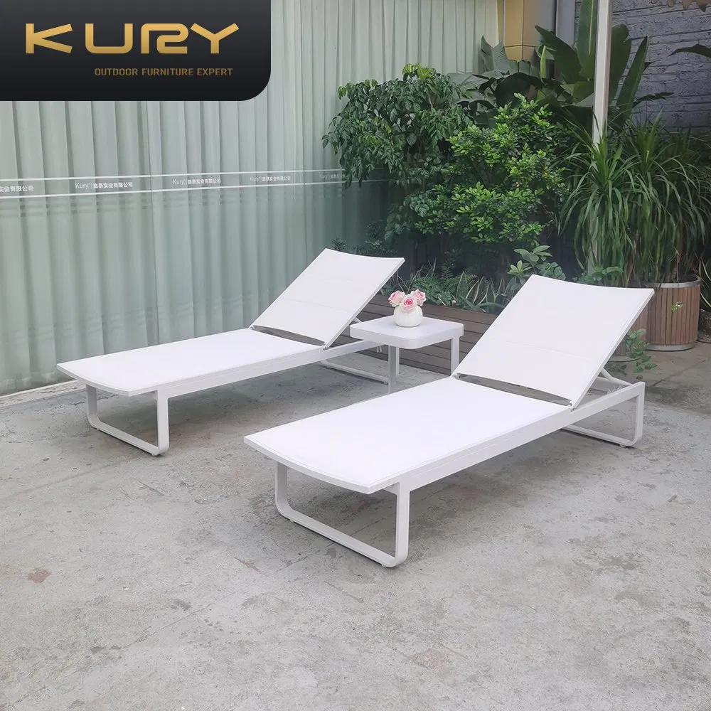 Commercial Grade Luxury Outdoor Garden Furniture Poolside Sunbed Chaise Lounge