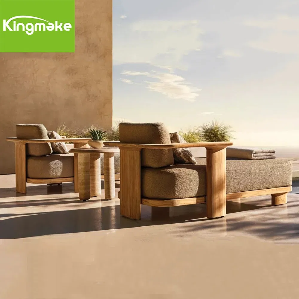 Luxury Outdoor Furniture Poolside Sun Lounger Garden Paito Terrace Teak Chaise Lounge