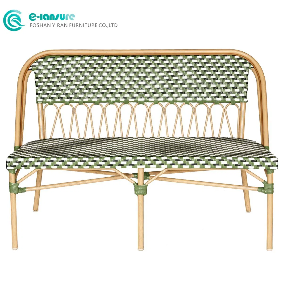 Premium Outdoor Bench Chair Wholesale Durable Aluminum Bench and Complementary Rattan Chairs with Weather-Resistant Construction