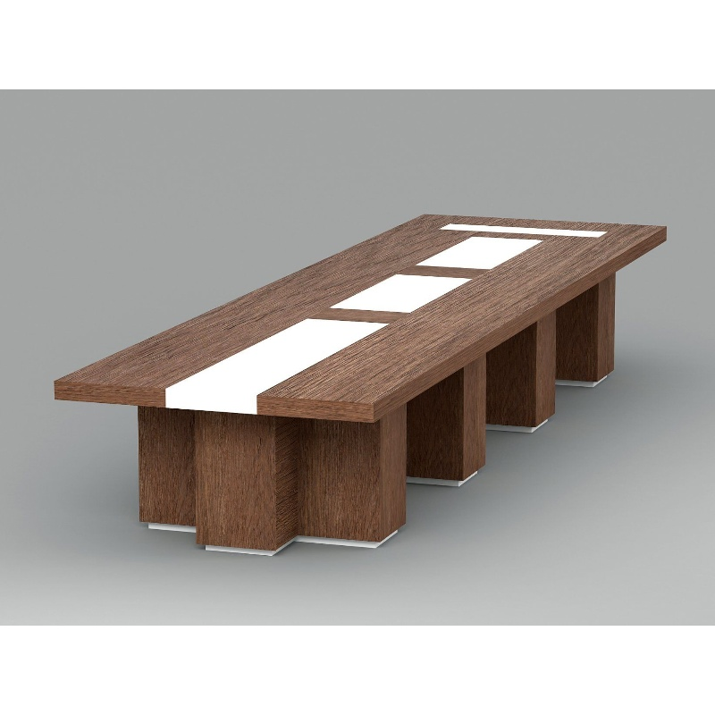 50mm Thickness Wooden Top Leg Office Meeting Room Conference Table