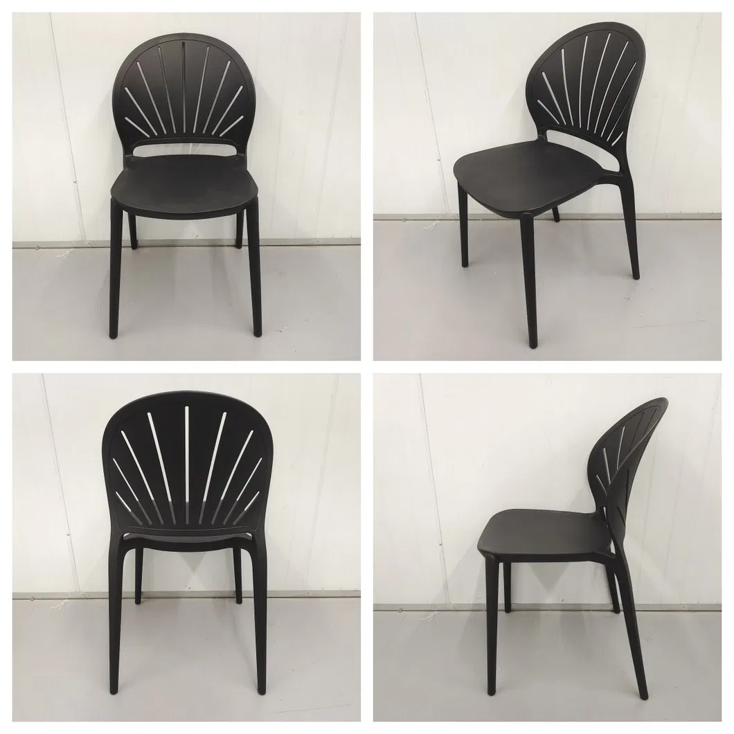 Durable Stackable Plastic Dining Chair View 2
