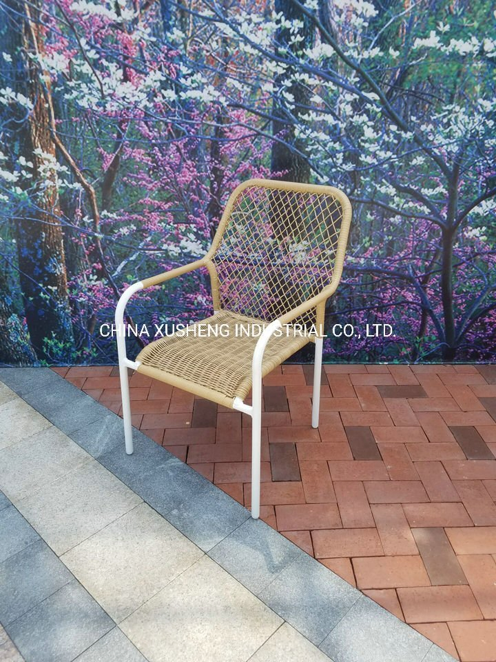 6 Piece Outdoor Metal Patio Dining Furniture Garden Sets with Umbrella