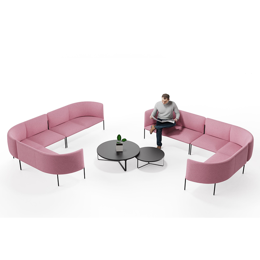 Lobby Lounge Furniture Office Furniture Set Design Modular Fabrics Guest Waiting Room Sofas