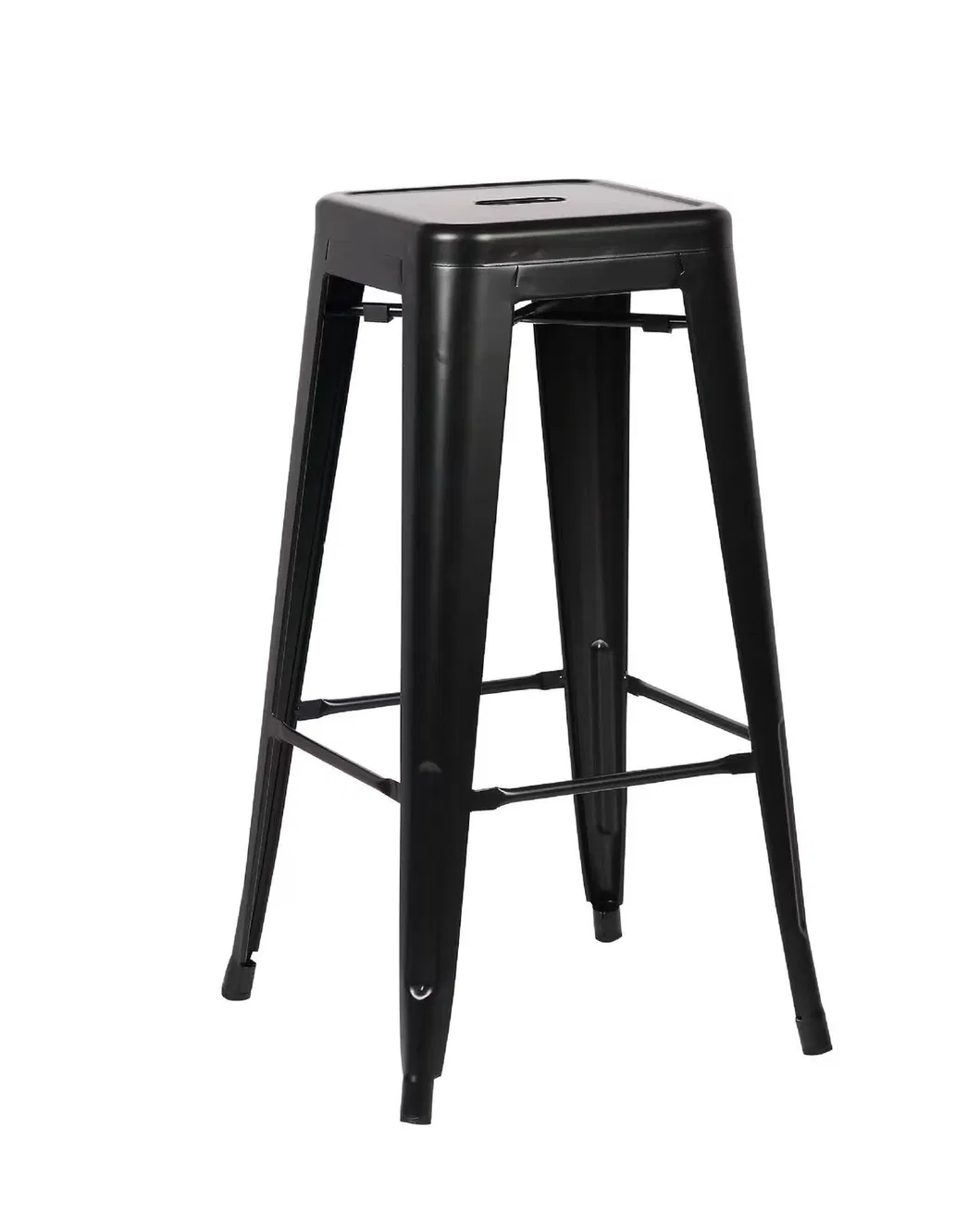 Industrial Iron Bar Stool View 3