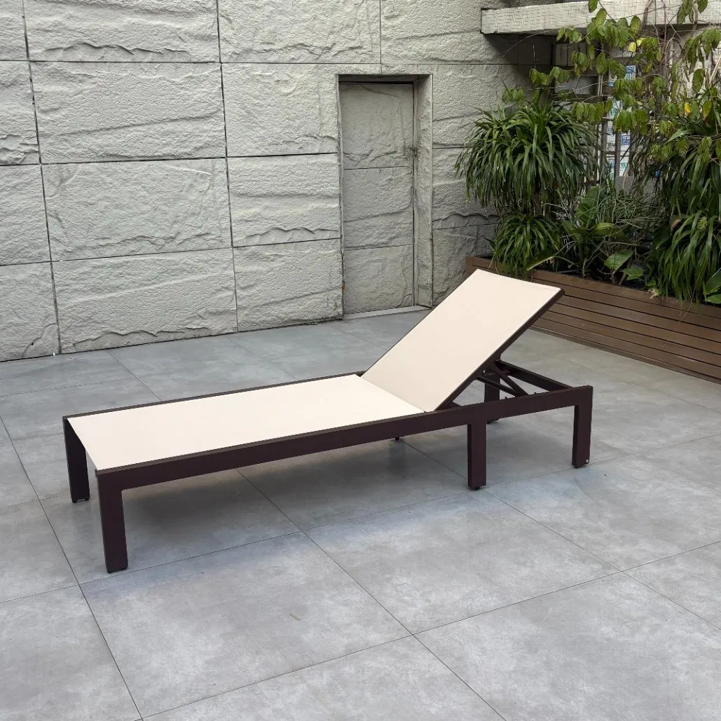 Outdoor Chaise Lounge with Weather-Resistant Cushioni Luxury Poolside Lounger Chair for Beach
