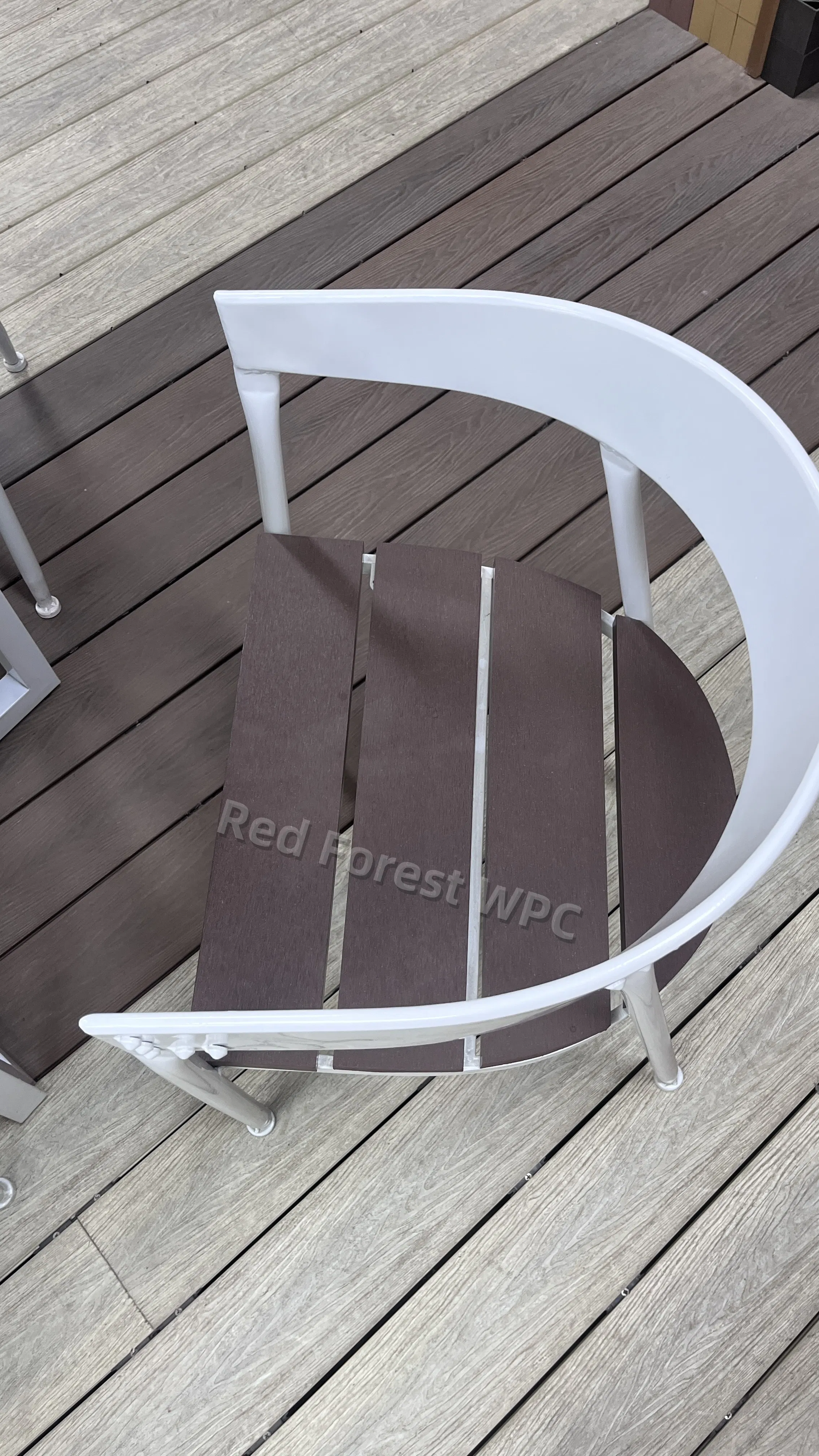 Durable Waterproof WPC Wood Plastic Composite Board Panel Bench Chair for Outdoor Indoor Use